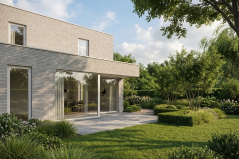 moderne halfopen bebouwing Izegem 