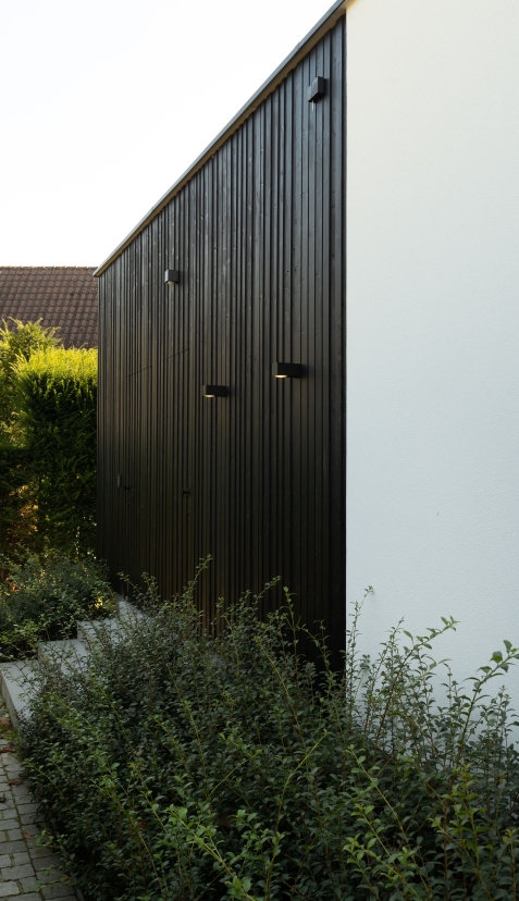 Detailfoto afwerking poolhouse 